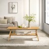 Roundhill Furniture Arona 3-Piece Coffee Table Set, Coffee Table and Two End Tables - 4 of 4