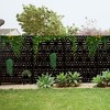 Lirago Metal Outdoor Privacy Screen Freestanding Patio Decorative Screens-72"x47" Black - 4 of 4