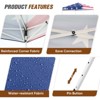 EAGLE PEAK 8x8 Slant Leg Pop Up Canopy Tent Easy Setup Instant Outdoor Beach Canopy 8x8 Base 6x6 Top - 4 of 4