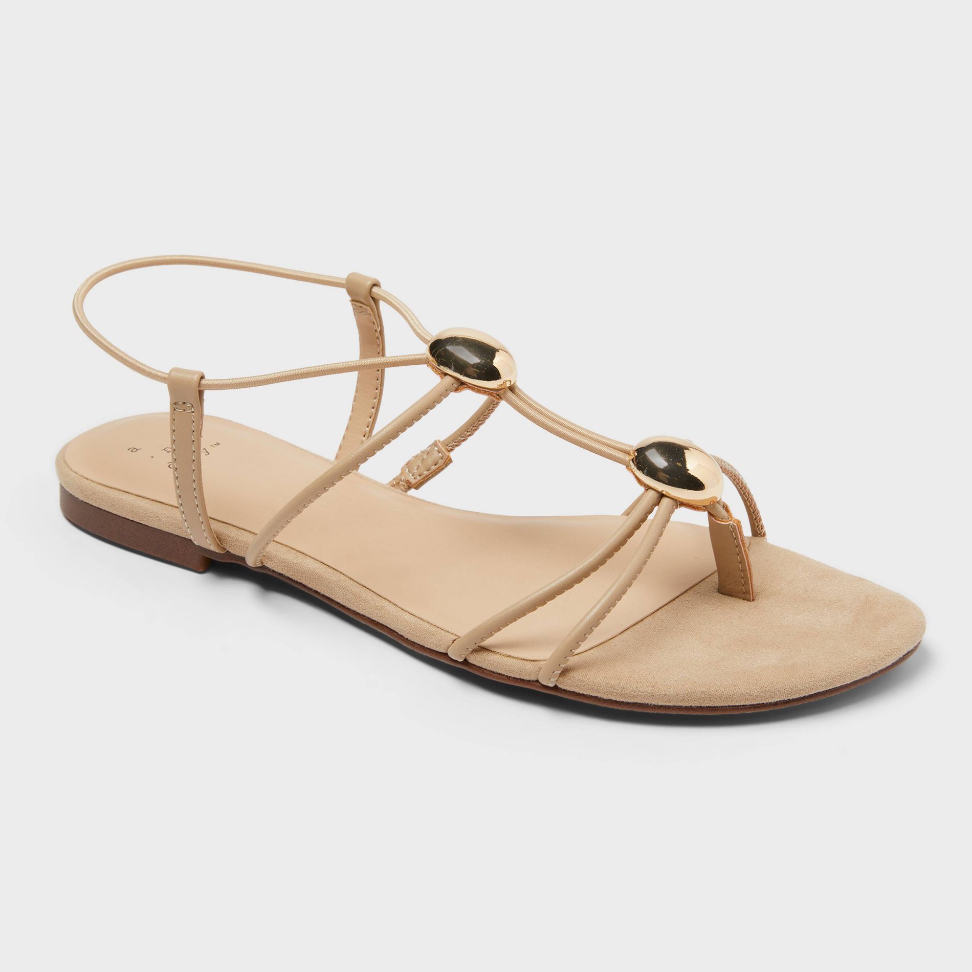 Women’s Kianna Sandals with Memory Foam Insole – A New Day™ Beige