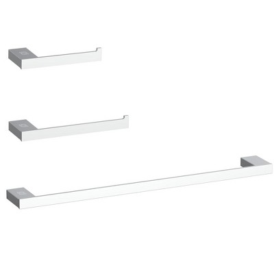Elegant Lighting Sofia 3-Piece Bathroom Hardware Set in Chrome