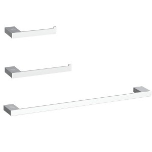 Elegant Lighting Sofia 3-Piece Bathroom Hardware Set in Chrome - 1 of 4