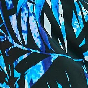 blue painterly leaves