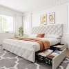 Platform Bed Frame with Elegant and Stylish Headboard, 4 Storage Drawers, No Box Spring Required, Easy Assembly, Heavy-Duty Support - 3 of 4