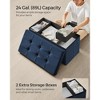SONGMICS Storage Ottoman Bench Folding Storage Footrest 2 Extra Storage Boxes Hold up to 660 lb - 4 of 4