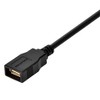 Monoprice USB Type-A to USB Type-A Female 2.0 Extension Cable - 3 Feet - Black (5 Pack) 28/24AWG, Gold Plated Connectors - image 3 of 4