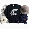Simply Sage Market Women's Graphic Sweatshirt Creep It Real Peace - 3 of 4