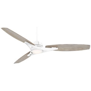65" Minka Aire Molino White Wet Rated LED Smart Ceiling Fan - 1 of 4