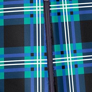 midnight teal plaid