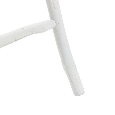 White Solid Wood 5-Rung Blanket Ladder