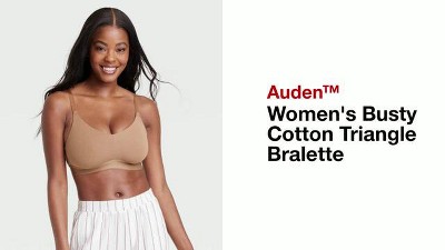 Women's Busty Cotton Triangle Bralette - Auden™ : Target