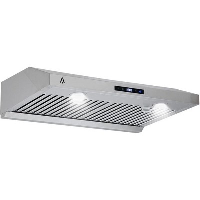 30 inch Under Cabinet Range Hood Kitchen Stove Vent Hood Touch Control 400 CFM 3 Speeds Touch Control