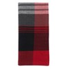 Saro Lifestyle Cotton Plaid Napkin, 20" Square, Red (Set of 4) - 4 of 4