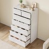Whizmax 7 Tall Wooden Drawer Dresser, Modern 7 Chest of Drawers with Storage Freestanding, for Bedroom, Living Room, White - 2 of 4