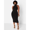 Rebdolls Women's Poise Cotton Midi Bodycon Dress - 4 of 4