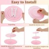 Unique Bargains Circular 3-Layer Cupcake Stand with Tiered Serving Tray for Pastries Donuts and Fruits - 4 of 4