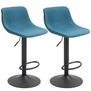 Vatros Adjustable Bar Stools, Swivel Bar Height Chairs Barstools Padded with Back for Kitchen, Counter Stools Set of 2 - 1 of 4