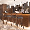 Tangkula Set of 4 Swivel Barstools with Leather Padded Cushion Classical Rivet & Back 30.5" Vintage Counter Height Bar Chair - 2 of 4