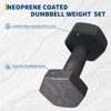 Dumbbell Weights Set for Home Gym, PVC Coated Dumbbell Hand Weights - 2 of 4
