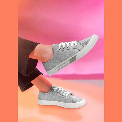 Женские кроссовки Andrea Casual Canvas Sneakers 77220, Grey, 5 — фото 2