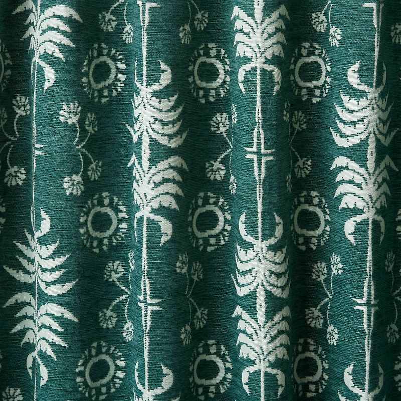 1pc Blackout Palm Frond Chenille Jacquard Window Curtain Panel - Opalhouse™ designed with Jungalow™, 5 of 10
