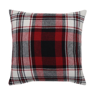 C&F Home 18" x 18" Fireside Plaid July 4th Woven Throw Pillow