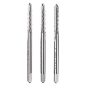 Unique Bargains High Speed Steel Metric Taper Hand Taper/Plug/Bottom Threading Taps 3 Pcs - 1 of 4