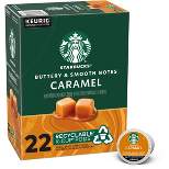 Starbucks Keurig K-Cup Light Roast Coffee Pods—Flavored Coffee—Caramel—Naturally Flavored—100% Arabica—1 box (22 pods)