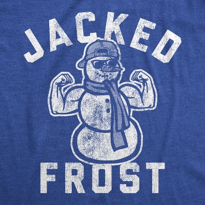 Мужские футболки Crazy Dog T-Shirts, Inc. Mens Jacked Frost T Shirt Funny Christmas Party Winter Novelty Graphic Tee for Men - Crazy Dog Men's T Shirt Gift For Christmas Royal XXL — фото 2