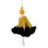 De Carlini Italian Ornaments 7.0 Inch Paulette In Gold Sequin Dress Christmas Tree Ornament , Chic Vogue Fashion (1PC) - 2 of 3