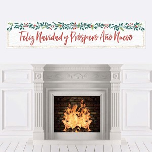 Big Dot of Happiness Feliz Navidad - Holiday and Spanish Christmas Party Decorations Party Banner - 1 of 4