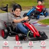 Ride On Go Kart for Kids, 24V 7Ah Battery Two 200W Motors, 7.5MPH Fast Drifting Circling Car, Stretchable Length Electric Ride Toy - 4 of 4