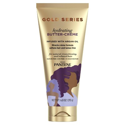 Pantene Gold Series Sulfate-Free Hydrating Butter Cream for Curly, Coily Hair - 6.8oz