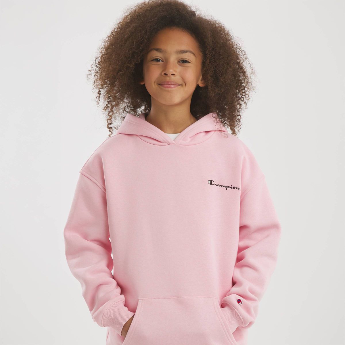 Champion Girls' Oversized Graphic Fleece Hoodie - thumbnail 2