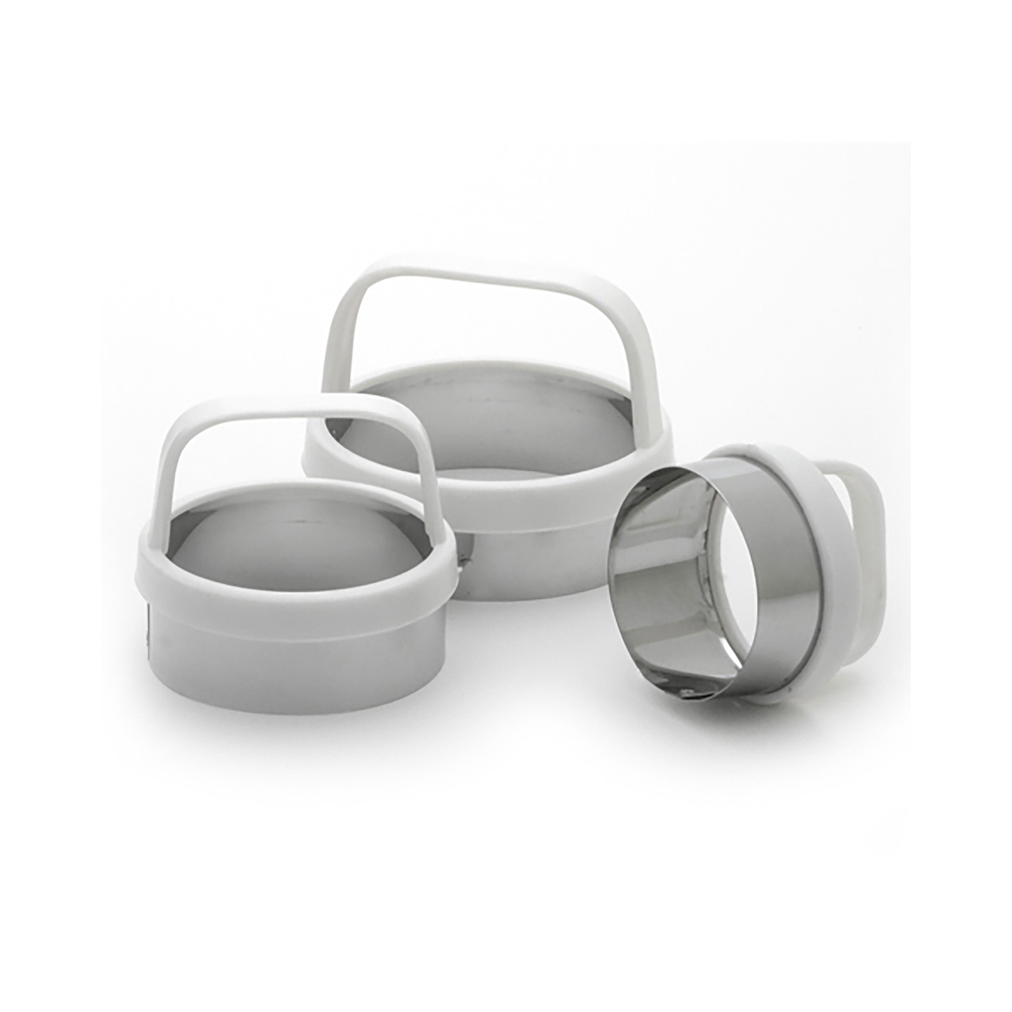 Norpro Biscuit/Cookie Cutters, Set of 3 – Stainless Steel, Round, Fluted & Straight Edge