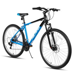 HILAND 26 Inch 27.5 Inch Mountain Bike for Adults, 18-Speed with Front Suspension, Lightweight Aluminum Frame, Dual Disc Brakes - 1 of 4