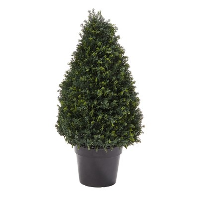 Nature Spring Faux Tower Cypress Topiary – 37"