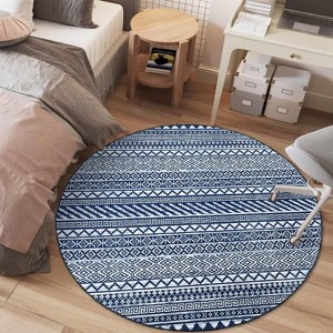 Bedroom Carpet, Indoor Bohemian Style Carpet, Soft Non-Slip, Machine Washable, Bedroom/Office/Living Room/Dining Room Soft Decorative Carpet - 1 of 4