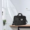 Tactical Laptop Messenger Shoulder Bag, 15-16 inch Multifunctional Adjustable Large Notebook Carrying Sleeve Case Pockets, Black - 2 of 4