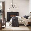 Rennnsan Drovenn 52"W 6-Light Unique Statement Sputnik Glass Industrial Dimmable Chandelier in Black - 2 of 4
