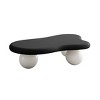 Kumasinova 40"/47" Cloud-Shaped Coffee Table with 3-Ball Legs for Living Room,On-Trend Center Table Decorative Cocktail Table with MDF Frame - 3 of 4