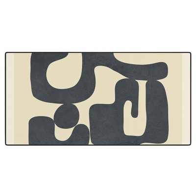 Nadja Modern Abstract Shapes 1 Desk Mat - Deny Designs