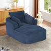 Aukfa Modern Corduroy Chaise Lounge Sofa with Springs, No Assembly Required, Compressed for Easy Shipping - 4 of 4