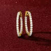 Ross-Simons 2.00 ct. t.w. Diamond Inside-Outside Hoop Earrings in 14kt Yellow Gold - 4 of 4