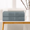 Unique Bargains Cotton Highly Absorbent Quick Drying Bath Towels for Bathroom 2 Packs - 3 of 4