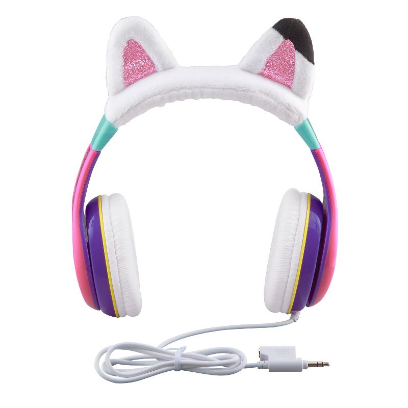 eKids Gabby's Dollhouse Wired Headphones for Kids, Over Ear Headphones for School, Home, or Travel - Multicolored (GA-140.EXV22), 4 of 6
