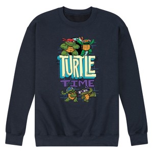 Men's - Teenage Mutant Ninja Turtles Mutant Mayhem - Turtle Time Graphic Fleece Sweatshirt - 1 of 4