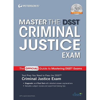 Master the Dsst Criminal Justice Exam - by  Peterson's (Paperback)