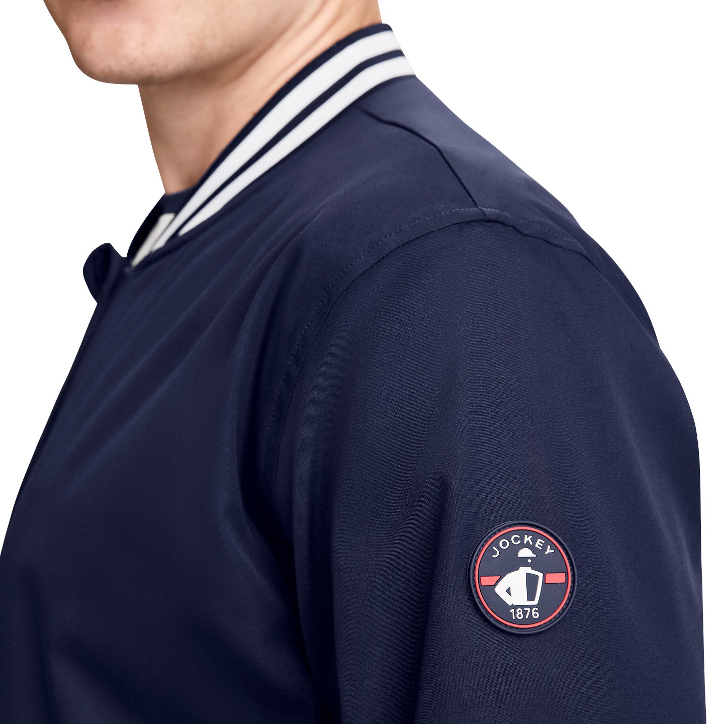 Мужская куртка Jockey 1876 Collection Bomber Jacket S 1876 Navy Blue, цвет: Тёмно-синий — фото 7