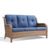 Buenhomino Outdoor Patio Couch Wicker Sofa - 3 Seater Rattan Sofa for Outside Patio Garden with Deep Seating and Olefin Cushions - 2 of 4